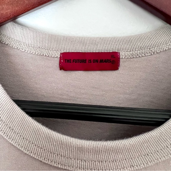 TFIOM® Mars Pegasus Tee, Cool Grey, Embroidered Design, Crewneck Size XL - Picture 3 of 5